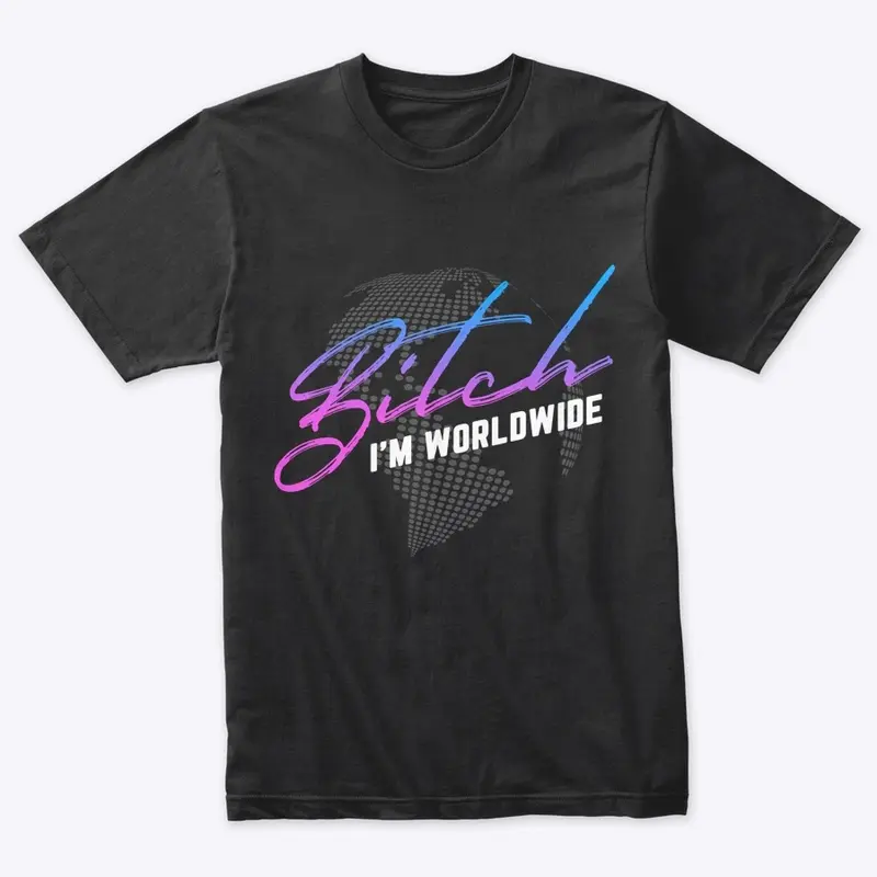 Worldwide Mens Tee Black